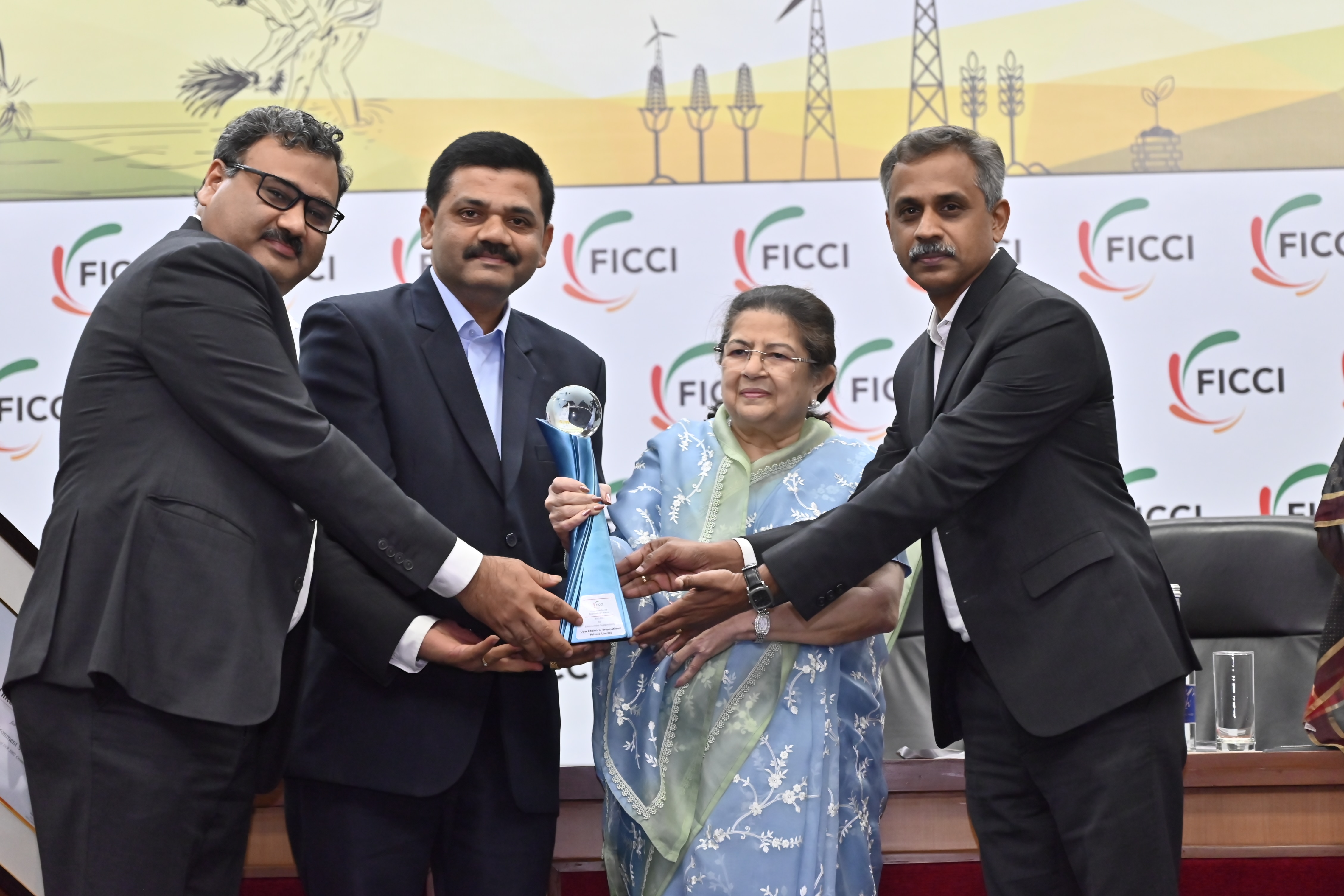 group image getting an award